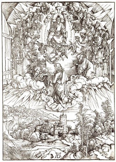 San Giovanni davanti a Dio e agli anziani da Albrecht Dürer