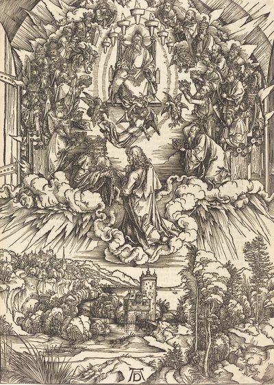 San Giovanni davanti a Dio e agli anziani, probabilmente c. 1496-1498 da Albrecht Dürer