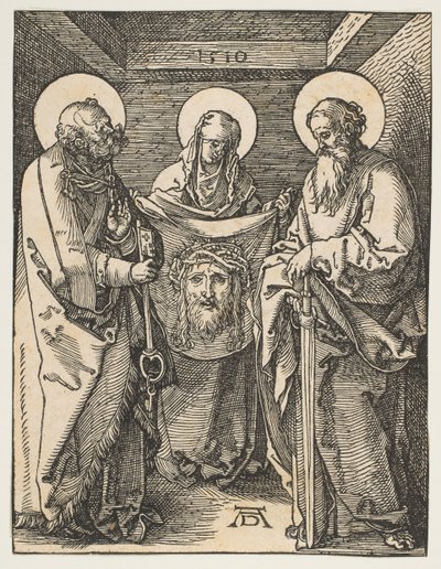 Santa Veronica tra i Santi Pietro e Paolo, da La piccola passione da Albrecht Dürer