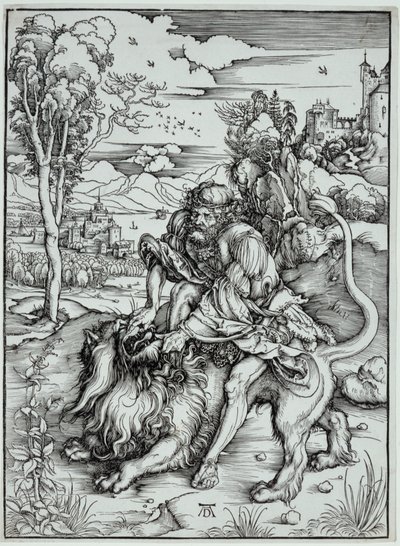 Sansone uccide il Leone da Albrecht Dürer