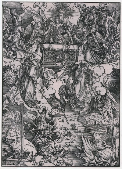 Sette angeli con trombe, figura VI, tavola 8 della serie «L