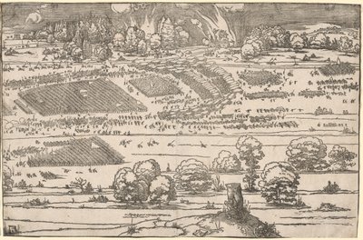 Assedio di una fortezza: Parte sinistra da Albrecht Dürer