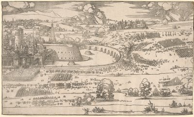 Assedio di una fortezza: Parte destra da Albrecht Dürer