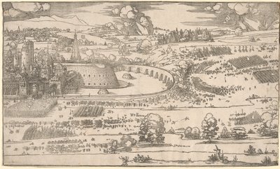 Assedio di una fortezza: parte destra da Albrecht Dürer