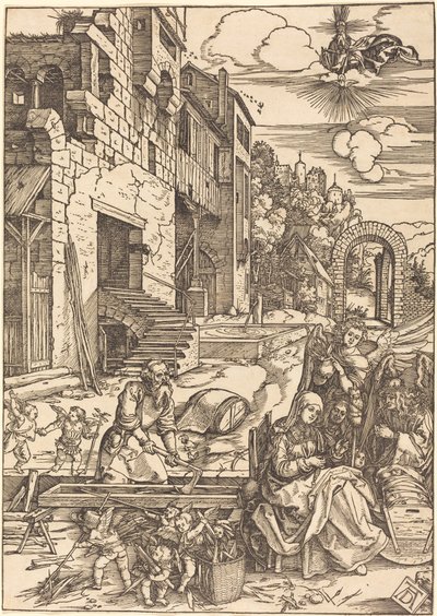 Soggiorno della Sacra Famiglia in Egitto da Albrecht Dürer