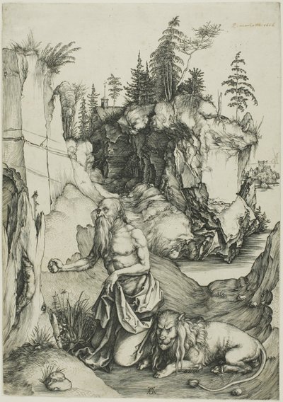 San Girolamo penitente nel deserto da Albrecht Dürer