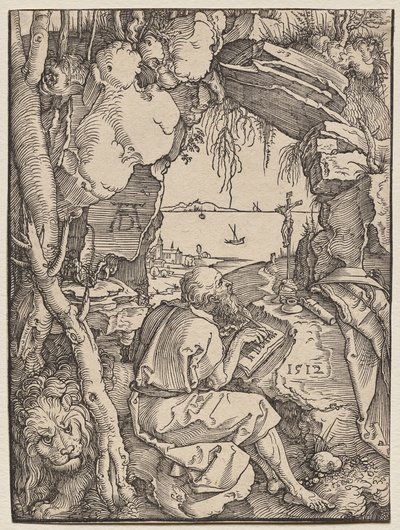 San Girolamo in una grotta da Albrecht Dürer