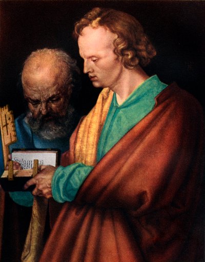 San Giovanni con San Pietro, (dettaglio), 1526, 1936 da Albrecht Dürer