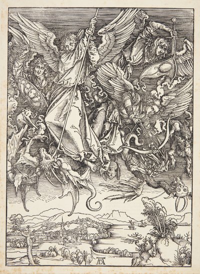 San Michele combatte il drago da Albrecht Dürer