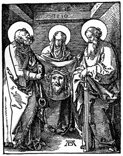Santa Veronica con il sudario tra San Pietro e Paolo da Albrecht Dürer
