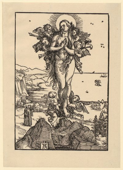 Foglio di studio con cinque figure da Albrecht Dürer