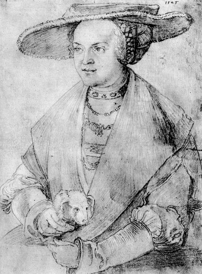 Susanne von Brandenburg-Ansbach, 1525 da Albrecht Dürer