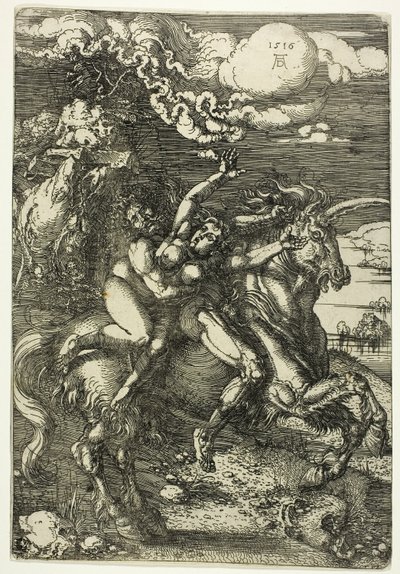 Il rapimento di Proserpina su un unicorno da Albrecht Dürer