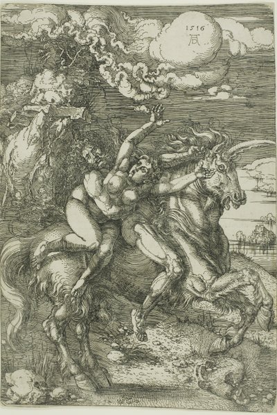 Il rapimento di Proserpina su un unicorno da Albrecht Dürer