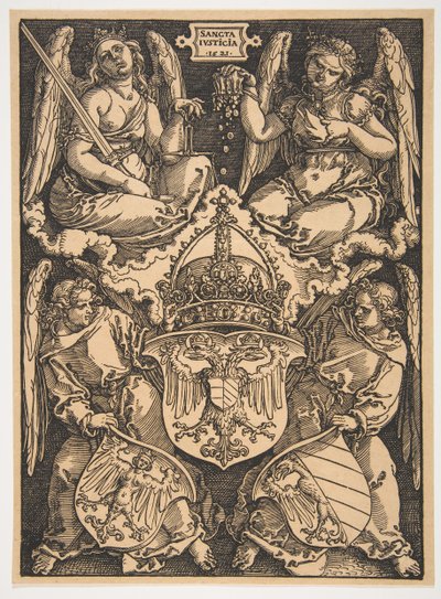 Le Armi del Sacro Romano Impero e della Città di Norimberga da Albrecht Dürer