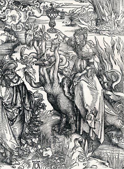 La prostituta babilonese da Albrecht Dürer