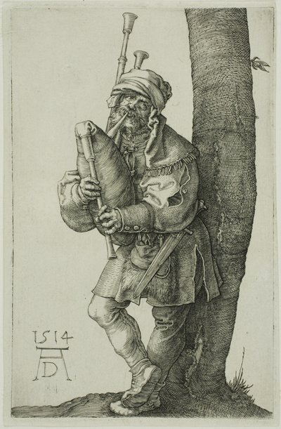 Il suonatore di cornamusa da Albrecht Dürer