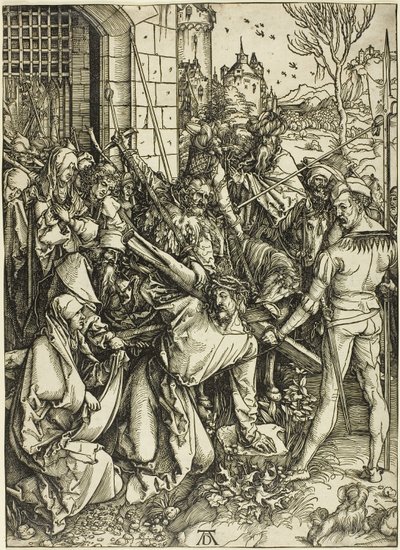Il portamento della croce, dalla Grande Passione da Albrecht Dürer