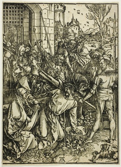 Il trasporto della croce, da La Grande Passione da Albrecht Dürer
