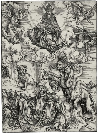La bestia con due corna simili a un agnello, c. 1497 da Albrecht Dürer