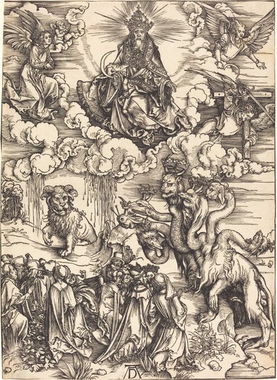 La bestia con due corna come un agnello da Albrecht Dürer
