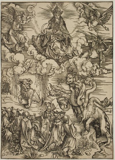 La bestia con due corna come un agnello da Albrecht Dürer