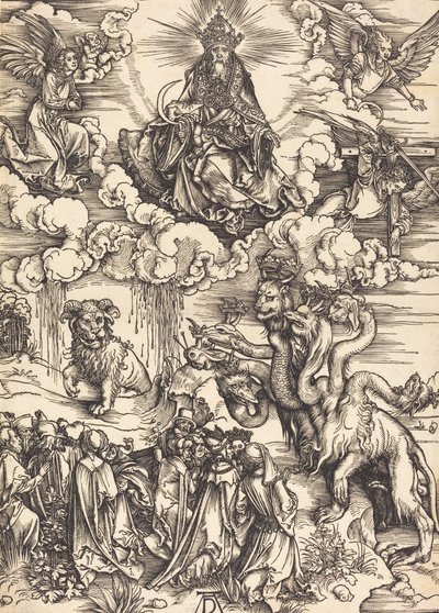 La bestia con due corna come un agnello, probabilmente c. 1496-1498 da Albrecht Dürer