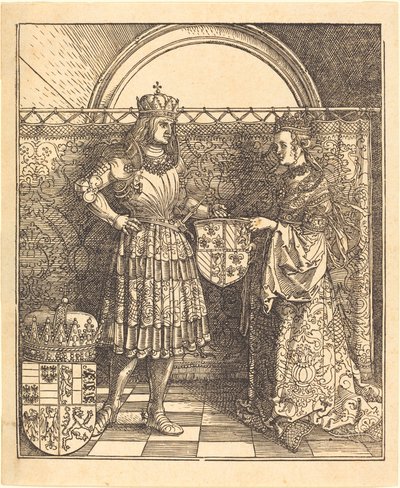 Il fidanzamento di Massimiliano con Maria di Borgogna da Albrecht Dürer
