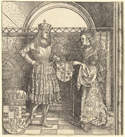 Il Fidanzamento di Massimiliano con Maria di Borgogna da Albrecht Dürer