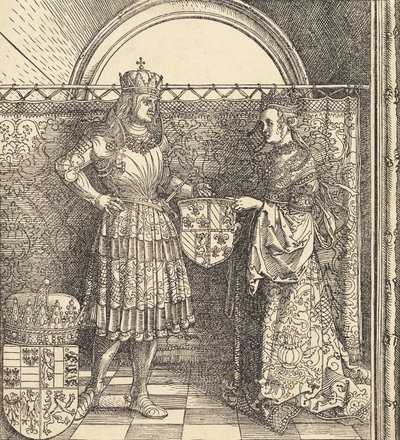 Il fidanzamento di Massimiliano con Maria di Borgogna, 1511 da Albrecht Dürer
