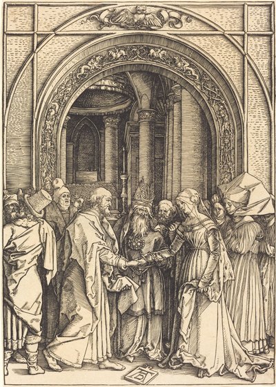 Il fidanzamento della Vergine, c. 1504-1505 da Albrecht Dürer