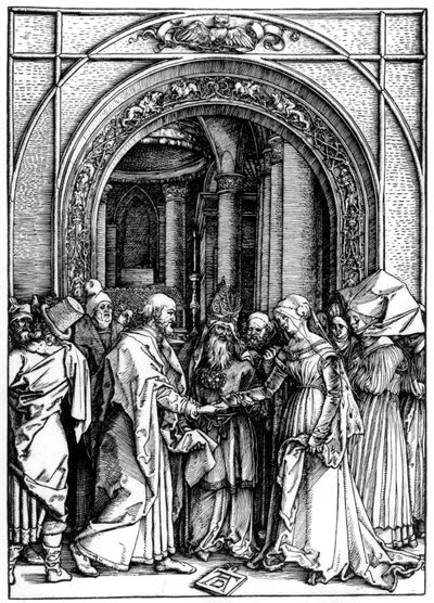 Il fidanzamento della Vergine, dalla Vita della Vergine, c.1504 da Albrecht Dürer