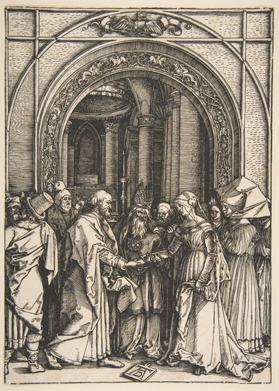 Lo Sposalizio della Vergine, dalla Vita della Vergine da Albrecht Dürer