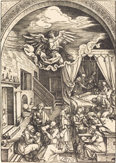 La nascita della Vergine da Albrecht Dürer