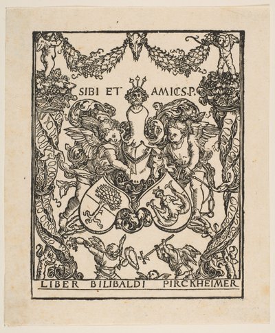 Il frontespizio del libro di Wilibald Pirckheimer da Albrecht Dürer