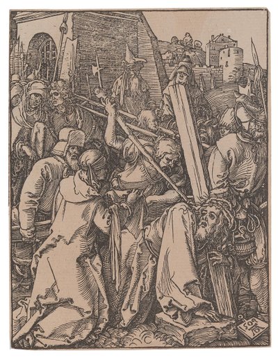 Il trasporto della croce, dalla serie La piccola passione da Albrecht Dürer