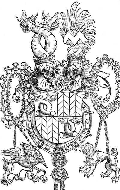 Lo stemma di Florian Waldauf, 1500 1906 da Albrecht Dürer