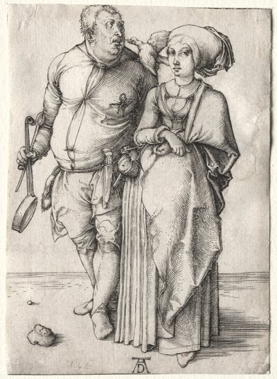 Il cuoco e sua moglie, probabilmente 1497 da Albrecht Dürer