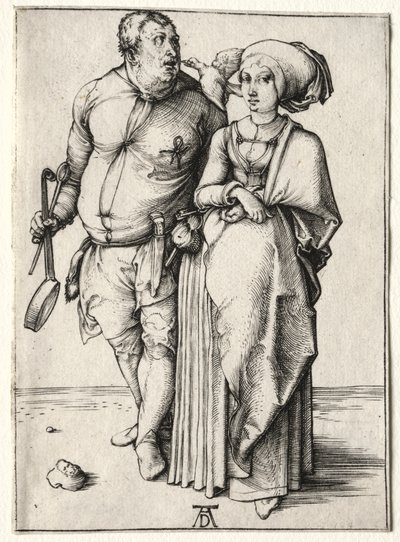 Il cuoco e sua moglie, probabilmente 1497 da Albrecht Dürer