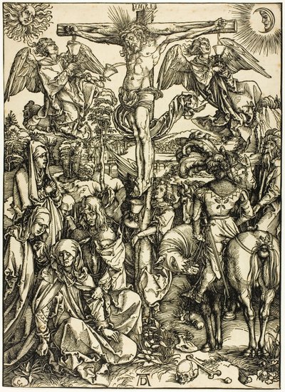 La crocifissione, dalla Grande Passione da Albrecht Dürer