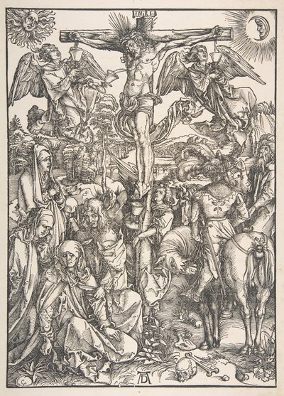 La crocifissione, dalla Grande Passione da Albrecht Dürer