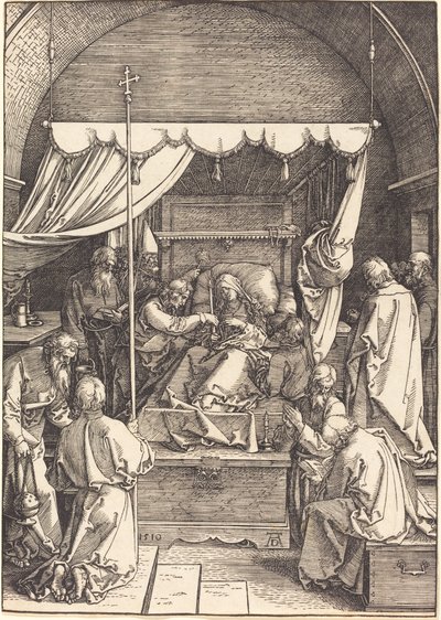 La morte della Vergine da Albrecht Dürer