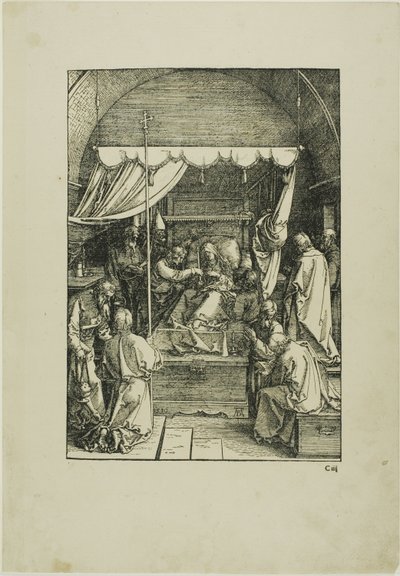 La morte della Vergine, dalla Vita della Vergine da Albrecht Dürer