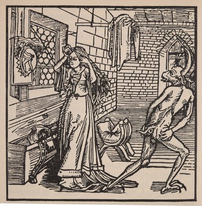 Il Demone della Vanità e la Civetta, illustrazione da 