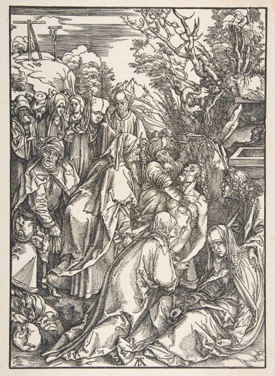 La deposizione di Cristo, dalla Grande Passione da Albrecht Dürer