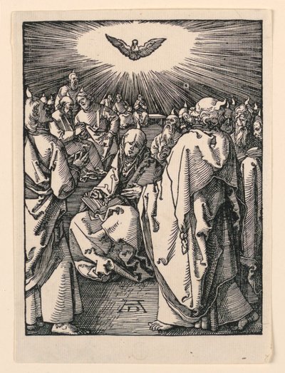 La discesa dello Spirito Santo (La Pentecoste), dalla serie La Piccola Passione da Albrecht Dürer