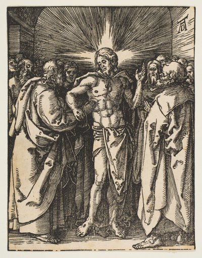 San Tommaso dubbioso, da La Piccola Passione da Albrecht Dürer