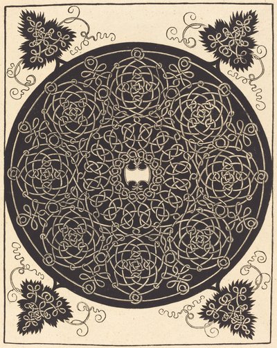 Il Quinto Nodo (con uno scudo bianco a sei punte) da Albrecht Dürer
