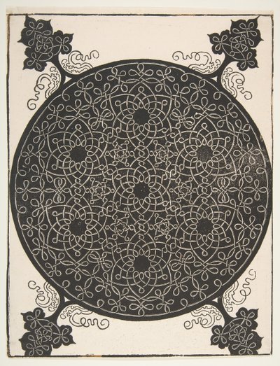 Il quinto nodo. Tondo intrecciato con sette stelle a sei punte da Albrecht Dürer