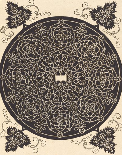 Il quinto nodo con uno scudo bianco a sei punte, probabilmente 1506-1507 da Albrecht Dürer